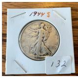 1944 S Walking Liberty Half Dollar