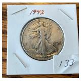 1942 Walking Liberty Half Dollar