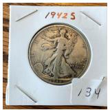 1942 S Walking Liberty Half Dollar