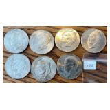 7 BiCentennial Eisenhower Dollars