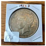 1922 D Peace Dollar
