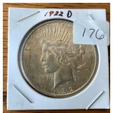 1922  D Peace Dollar