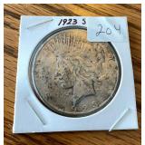 1923 S Peace Silver Dollar