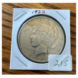 1923 Silver Peace Dollar