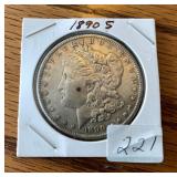 1890 S Morgan Silver Dollar