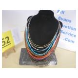 Necklace, Multi-strand, Multi-color
