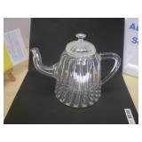 Glass Tea Fusion Pot, Ribbed