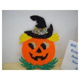 Jack-O-Lantern Wearing Black Witch Hat