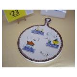 Made in Italy Pottery-Ceramic Hangale Paddle-Shape
