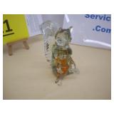 Squirrel Art Glass Paperweight, Glass Treasures