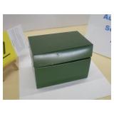 Olive Green Metal Retro Card Recipe Holder