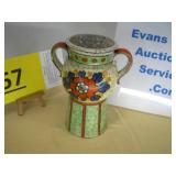 Hand-Painted Two-Handle Ceramic Vase