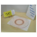 Etched Floral & Vine Pink Depression Glass Platter