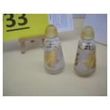 Salt & Pepper Set, Frosted with Gold Leaf