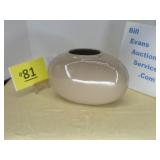 Geometric Haeger Pottery Oblong Oval Vase