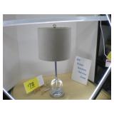 Chrome and Crystal Ring Table Lamp
