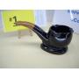 Smoking Pipe Shaped Ashtray, Redware Pottery