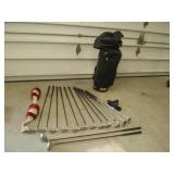 9 Daiwa Irons & 2 Woods; Belding Golf Bag