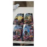 Star trek four action figures, diana troy,