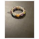 14KT GOLD MOTHERS RING WITH MULTIPLE STONES