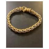 10KT TWO TONE GOLD BRACELET