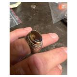 925 STERLING SILVER RING WITH GEMSTONE