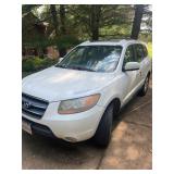 2008 HYUNDAI SANTA FE, clean interior, 3rd row
