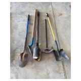 Five Assorted Yard and Digging Tools