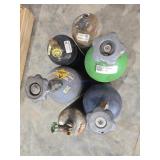 Various Compressed Gas Cylinders