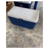 Coleman Blue and White Hard-Sided Cooler