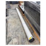 White Cylindrical Storage Tube with End Caps