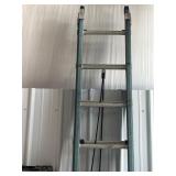 Werner 20-ft Fiberglass Extension Ladder, 250-lb L