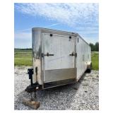 Enclosed Dual-Axle Cargo Trailer with Rear Ramp