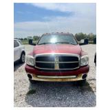 2006 Dodge Ram 3500 Red Flatbed Truck