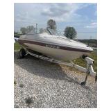 Glastron Bowrider Boat With ShoreLandï¿½r Trailer