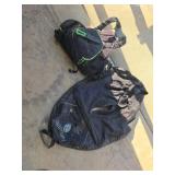 Set of Two Outdoor Bags with Knife Accessory and f