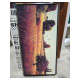 Framed Landscape Artwork with Hanging Wire