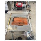 Ridgid TS2400-1 Saw and Bauer 8in Bench Grinder