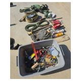 Assorted Tools, Safety Gear, and Work Supplies