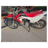Honda CRF Dirt Bike with Red and White Finish