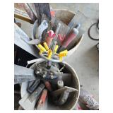 Collection of Trowels and Construction Tools