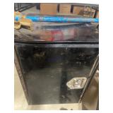 Black Metal Lockable Storage Cabinet