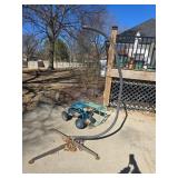 Metal Chair Frame, Garden Seat with Wheels, and St