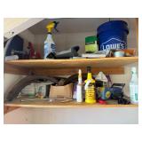 Workshop and Household Items Shelving Lot