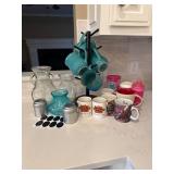Kitchenware Collection Including Mugs, Glass Vases