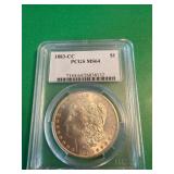 1883-CC Morgan Silver Dollar PCGS MS64