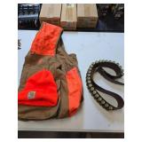 Browning Hunting Vest, Carhartt Hat, and Ammunitio