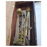 Vintage Wooden Music Box With Decorative Inlay