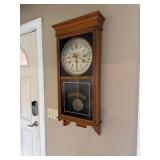 Wall-Mounted Regulator Clock With Roman Numeral Di