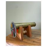 Brass Kaleidoscope With Stained Glass Wheel on Woo
